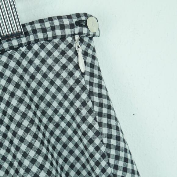 Vintage Size 14 Skirt Y2K Gingham A Line Preppy Punk Cottagecore Skater Retro - Picture 2 of 6